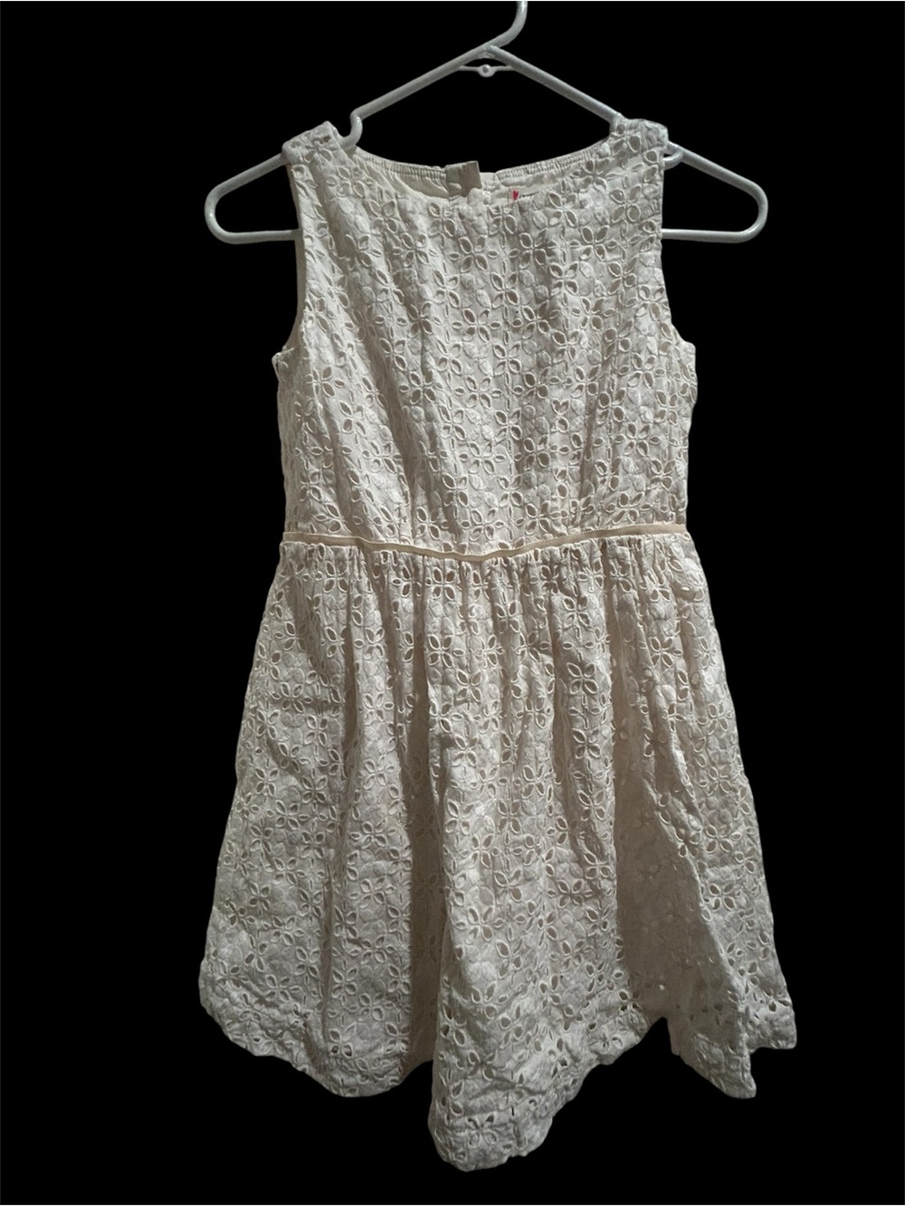 Crewcuts White Eyelet Sleeveless Dress Size 10